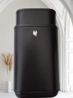 Δερμάτινη Μαύρη Θήκη Πουρων Zippo.