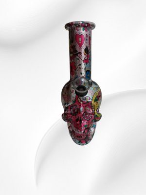 Γυάλινο Bong La Catrina Skull 15cm.