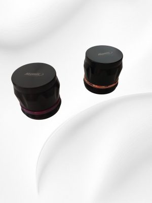 Grinder Black-Μεταλλικος Τρίφτης Καπνου με Χρωματιστο Δαχτυλίδι 4.3cm