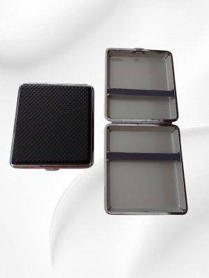 Atomic Black Skin- Ταμπακιέρα με Δερμάτινη υφή.