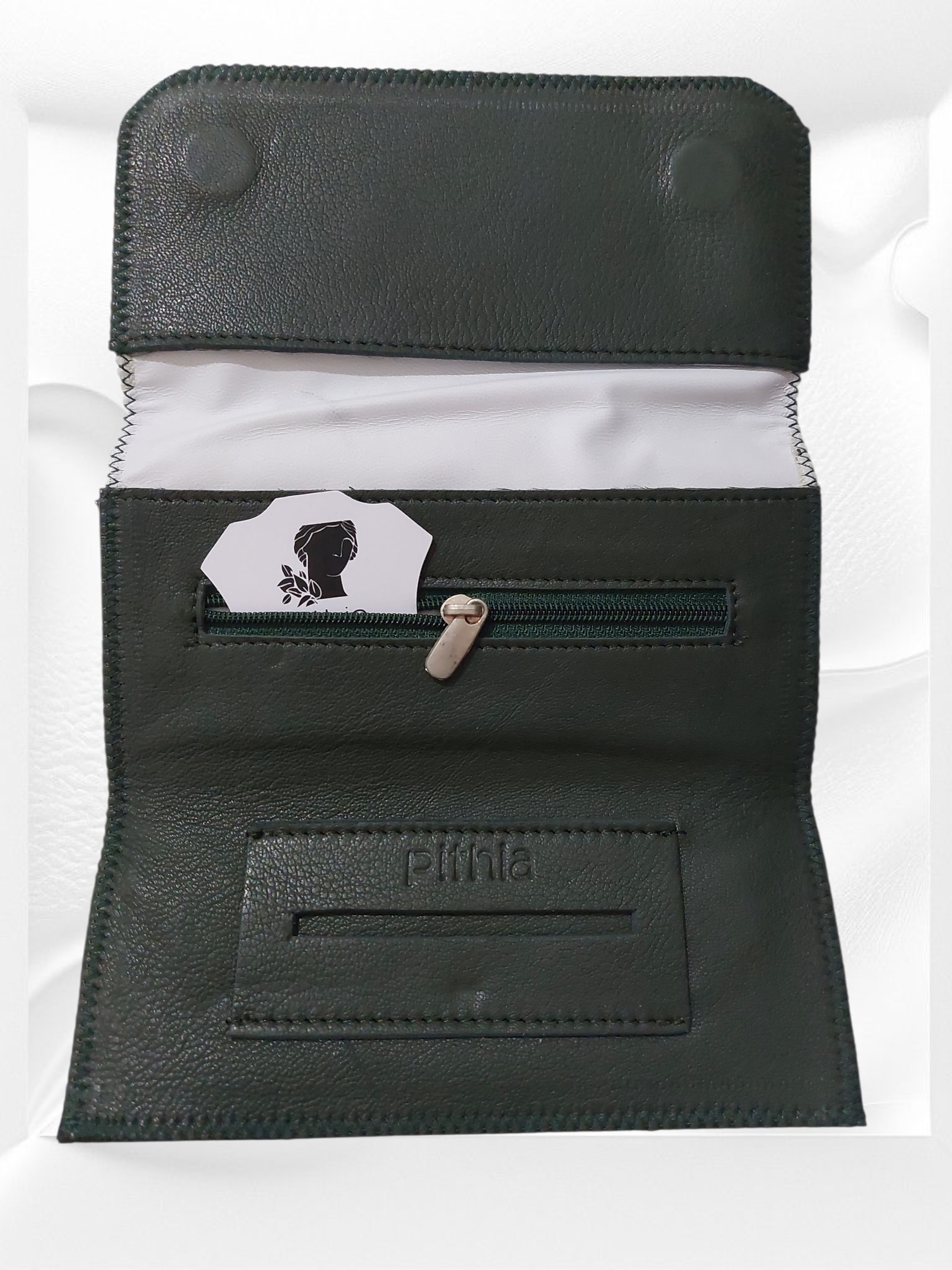 Καπνοθήκη Pithia Leather Dark Green - Image 2