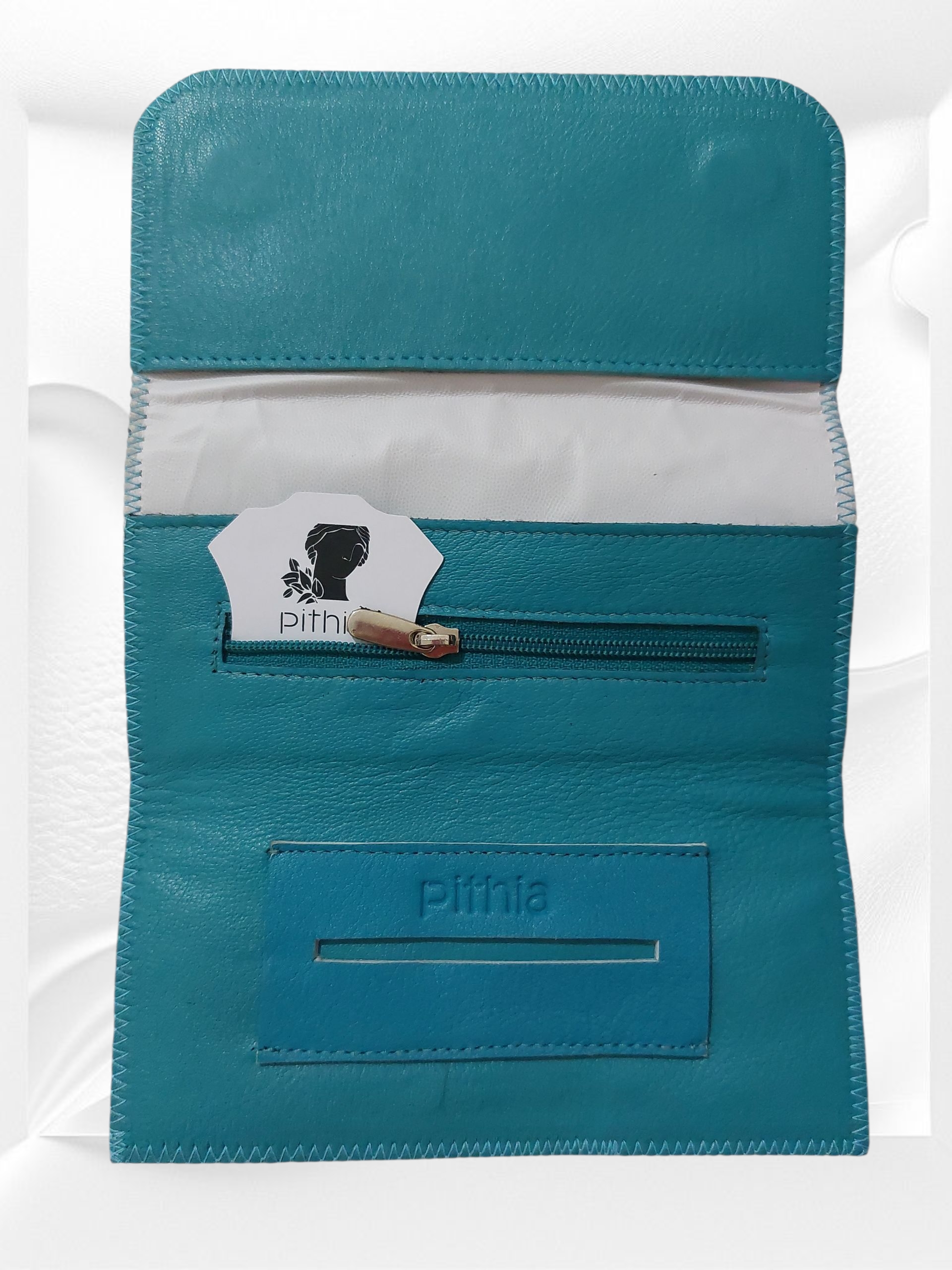 Καπνοθήκη Pithia Leather Turquoise - Image 2