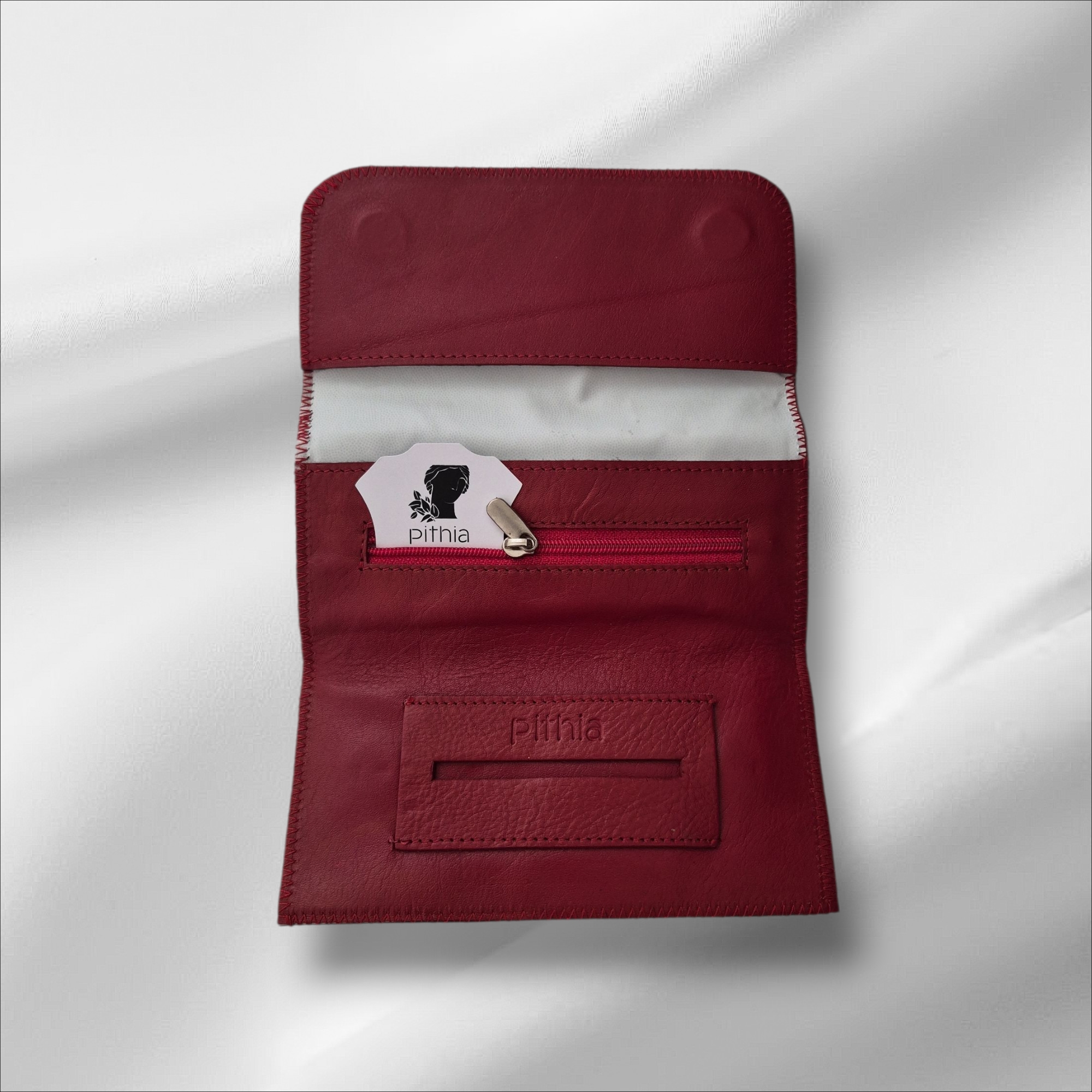 Καπνοθήκη Pithia Leather Red AI-192 - Image 2