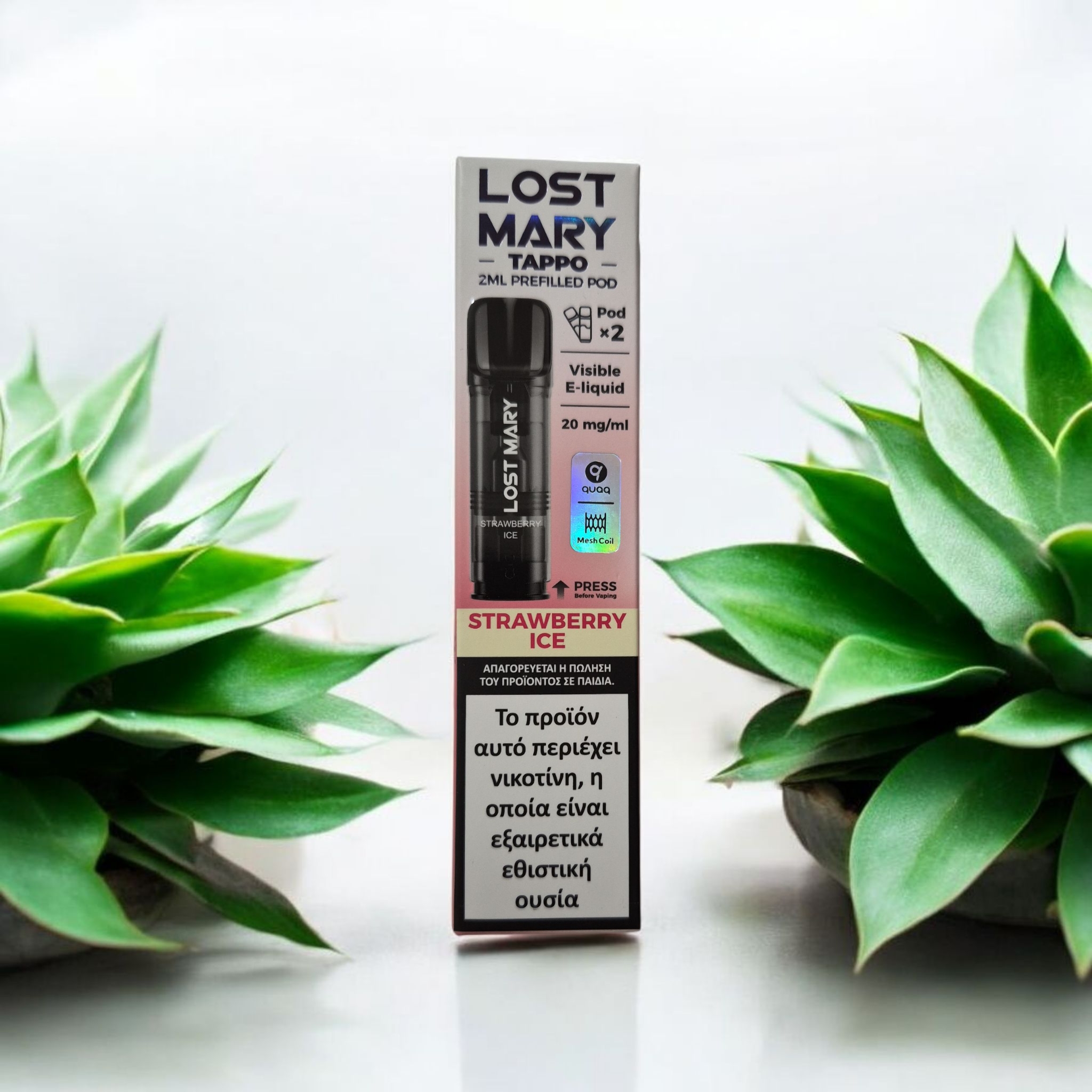 Lost Mary Tappo 2ml Prefilled pod strawberry ice 20mg/ml (2xPod).