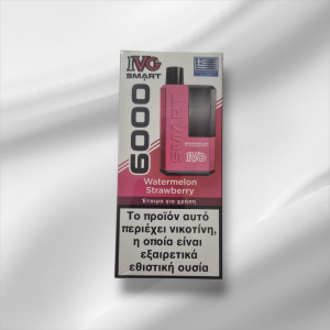 IVG Smart 6000 Puffs Disposable Kit - Watermelon Strawberry ( 20mg, 2ml + 10ml )