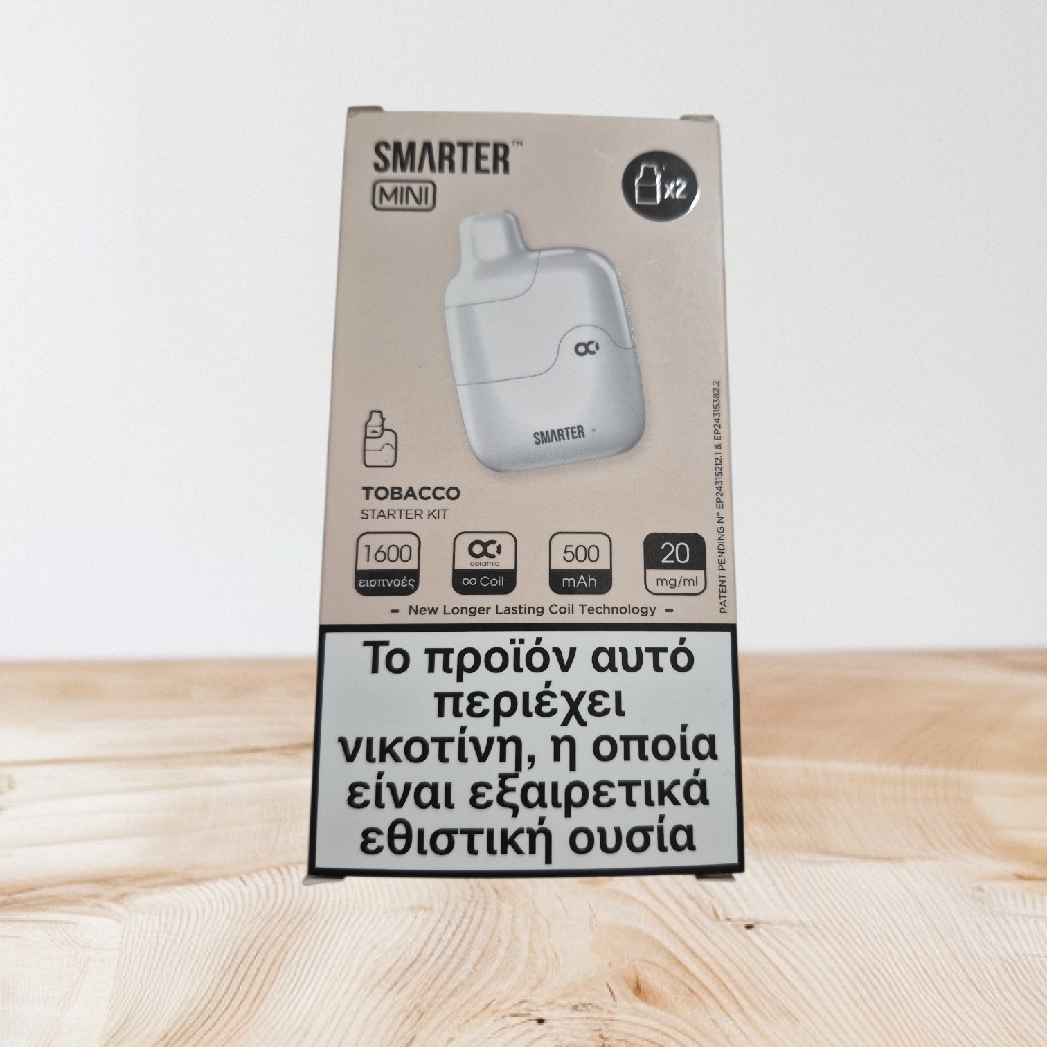 SMARTER Mini Kit Tobacco 1600 Puffs (2 Pods)