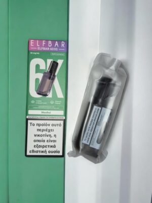 ELFBAR 6000 Pod Menthol 20mg/ml.