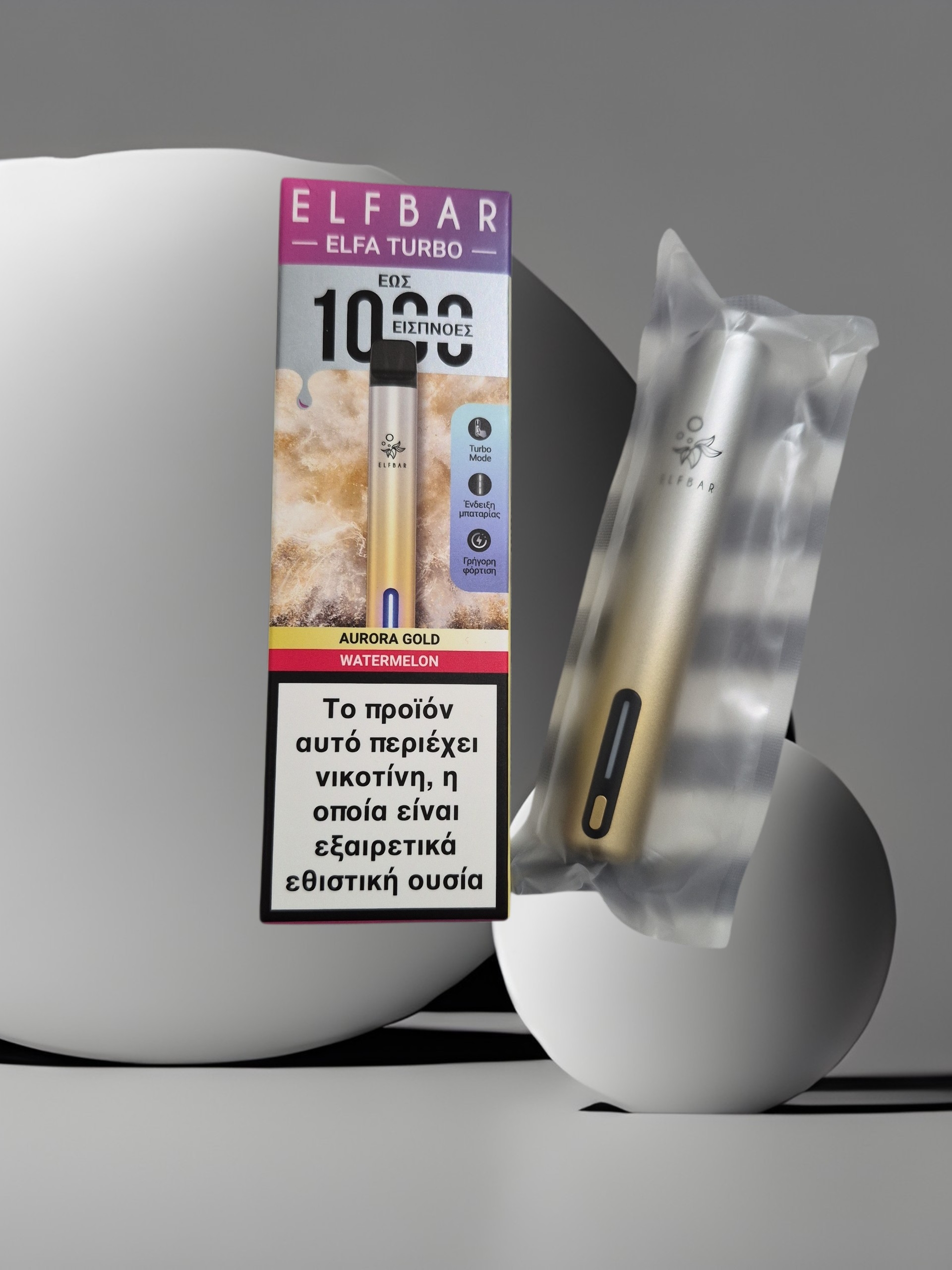 ELFBAR ELFA Turbo 1000 Puffs - Aurora Gold Watermelon