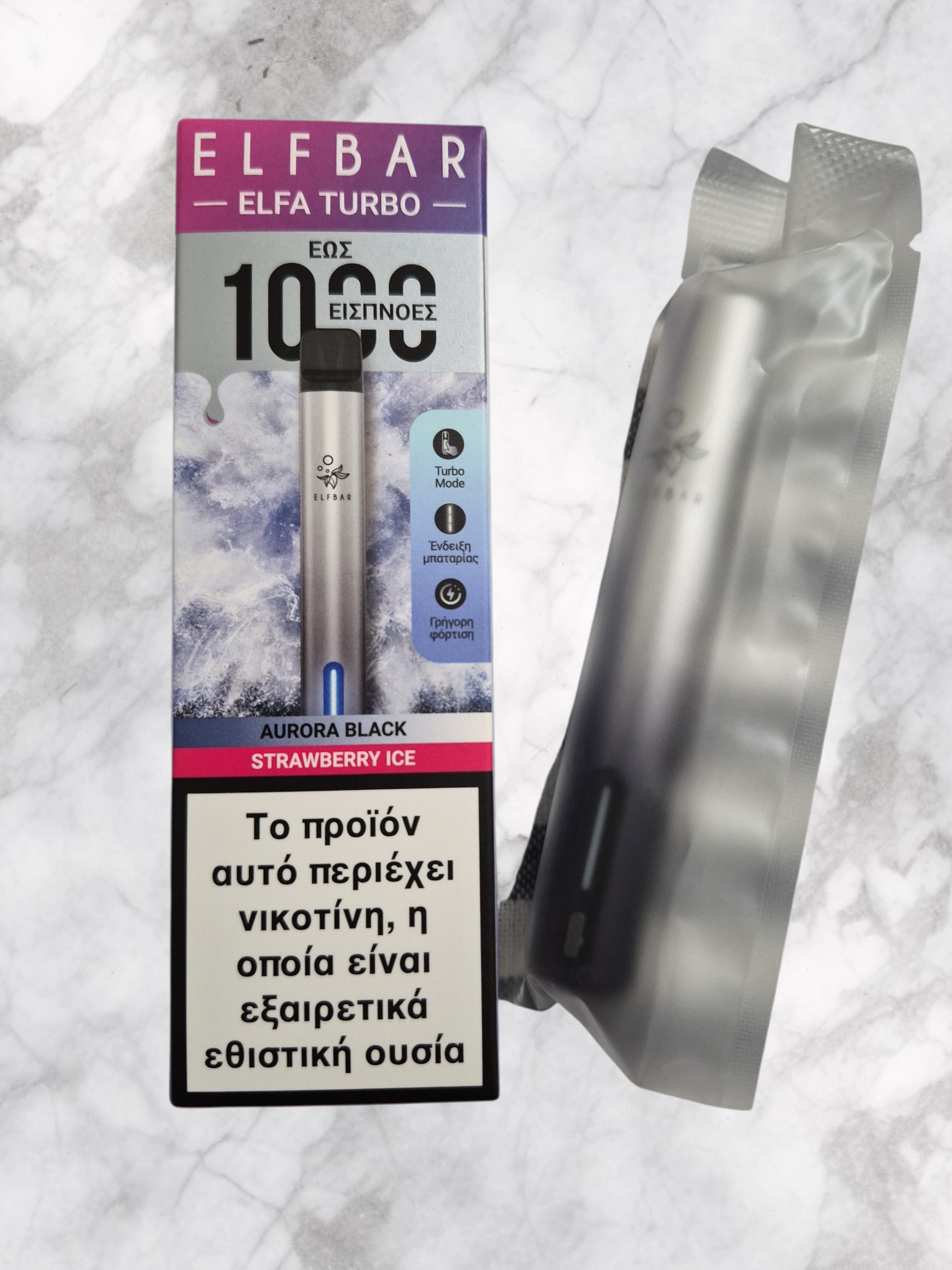 ELFBAR ELFA Turbo 1000 Puffs - Aurora Black Strawberry Ice
